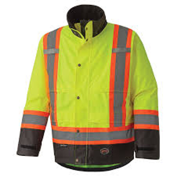 Hi-Viz 300D Ripstop Waterproof Safety Jacket | Pioneer