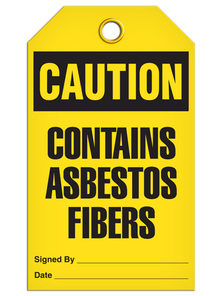 Caution - Contains Asbestos Fibers
