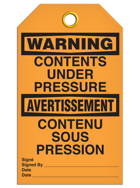 Bilingual Warning Â Contents Under Pressure
