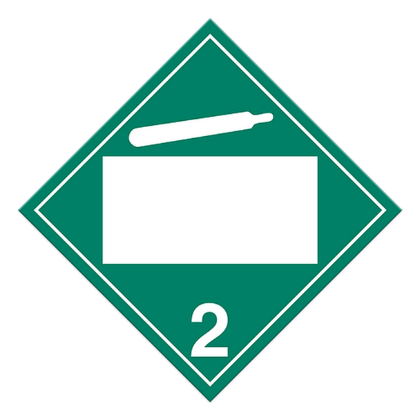 Non-Flammable & Non-Toxic Gasses | Class 2.2 Placard