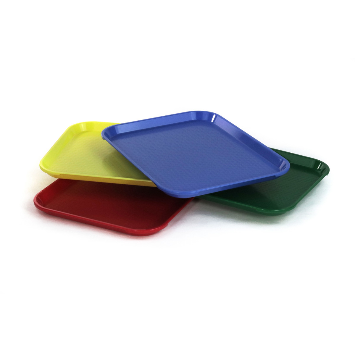 Plastic shallow Trays Set of 4 (10 x 14 x 1 in)