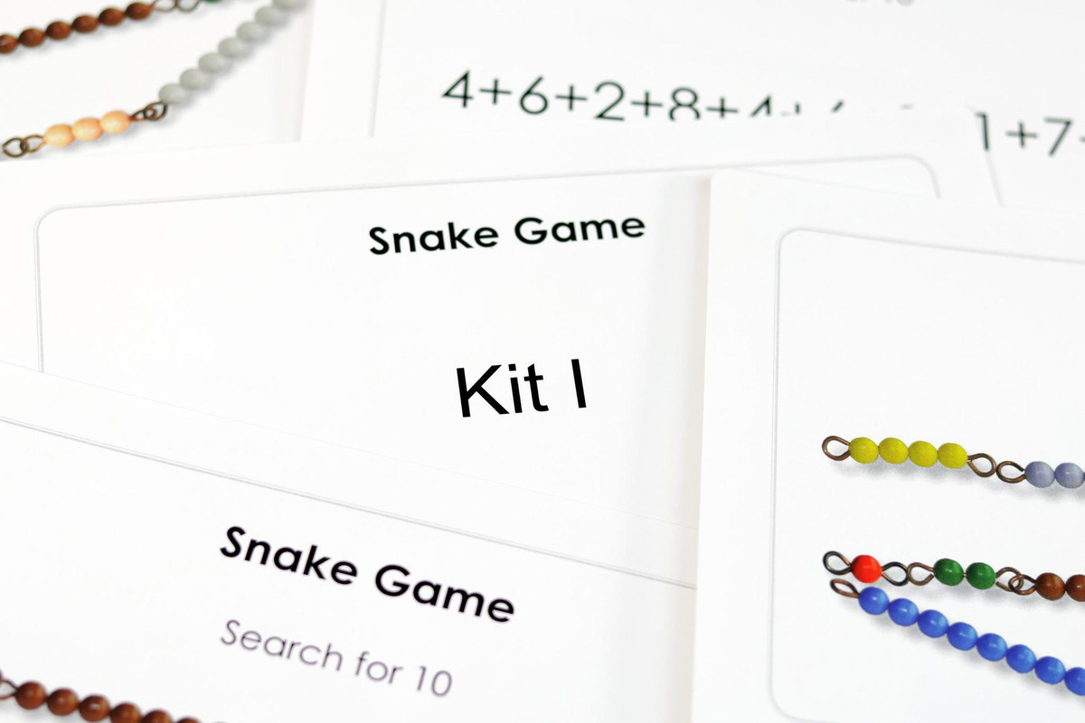 Addition Snake Game Task Cards – themodernmontessoriguide