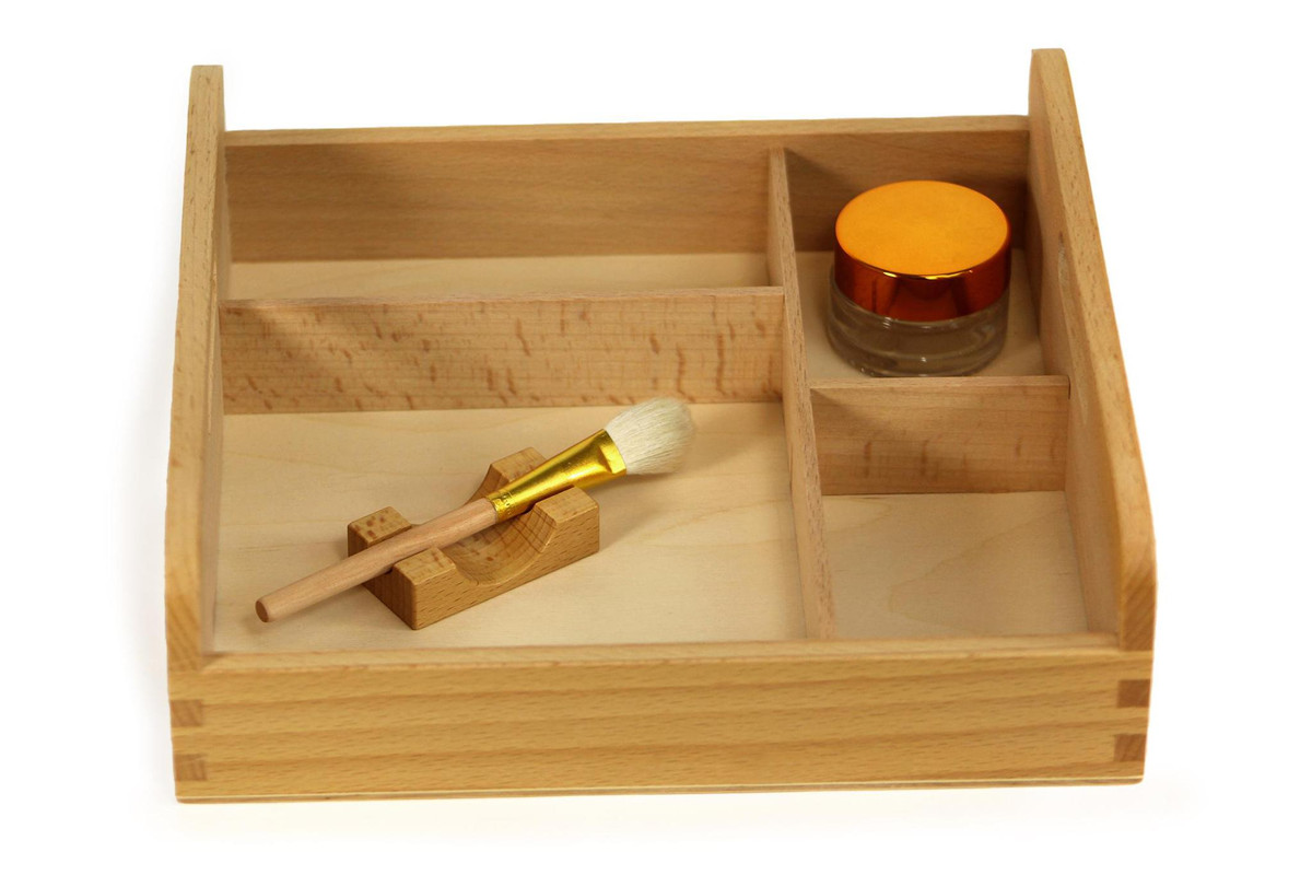 Montessori Materials 3 Piece Wooden Tray Set