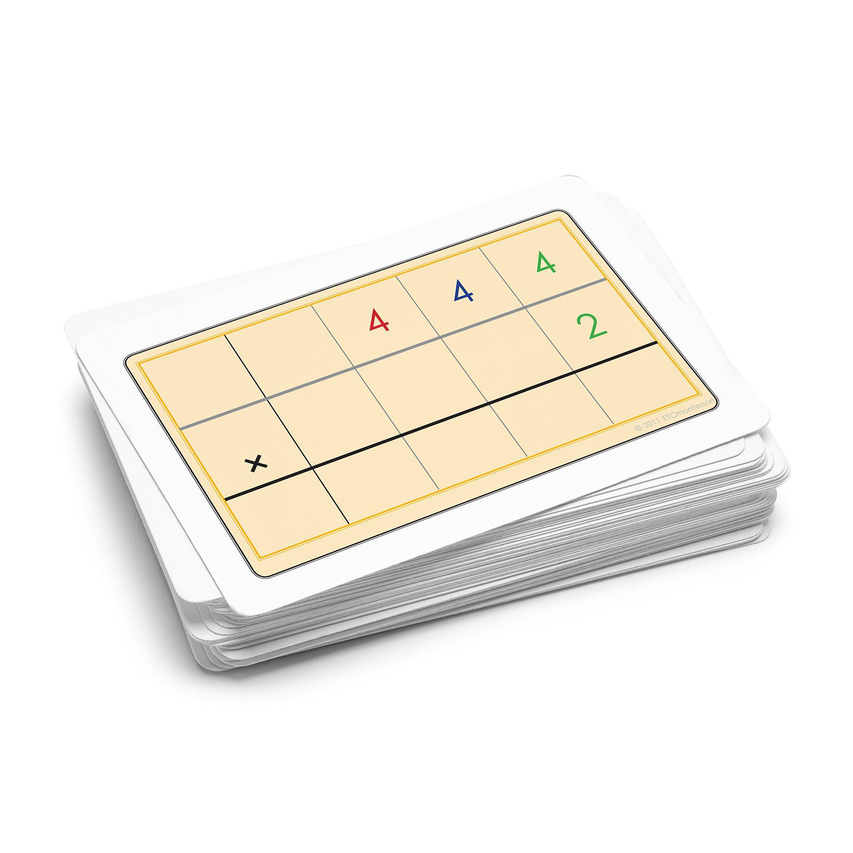 Large Bead Frame Multiplication Task Cards. Level 3-6 | ETC Montessori