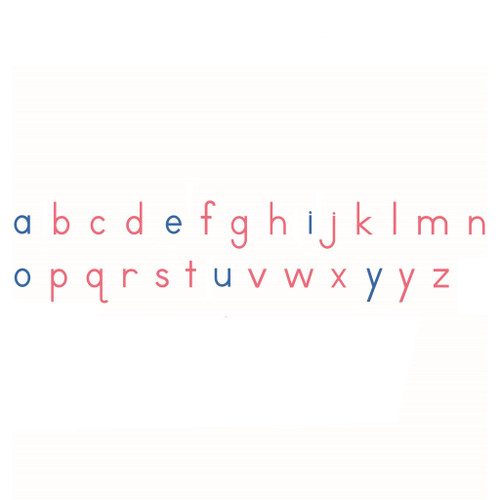 Medium Movable Alphabet: US PRINT; Red/Blue
