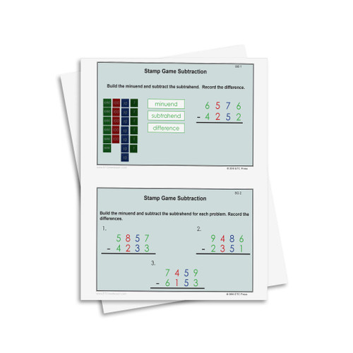 Lower Elementary Math Task Cards: SUBTRACTION - Homeschool Edition