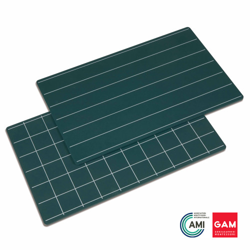 Greenboards With Lines And Squares: Set Of 2