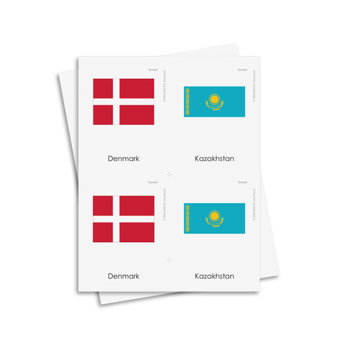 Flags of Europe 3 Part Cards - Digital Printable