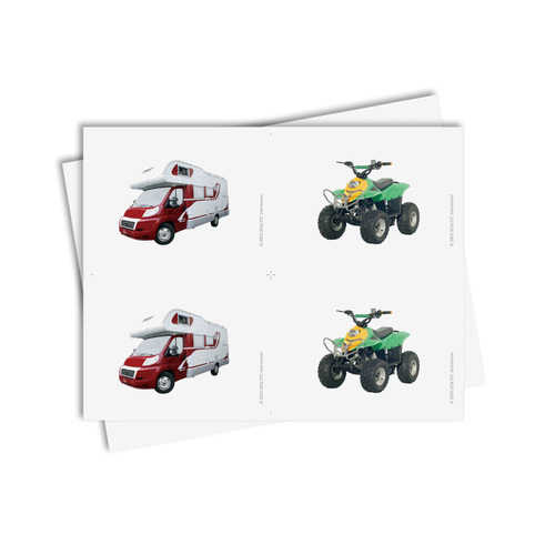 Tarjetas de asociación de medios de transporte - material digital imprimible