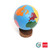 Globe Of The Continents: Colored