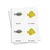 Tarjetas de tres partes de peces - material digital imprimible