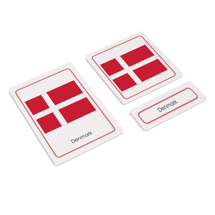 Flags of Europe 3 Part Cards
