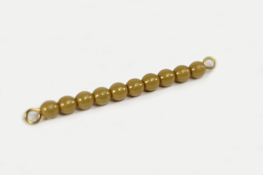 One Golden Bead Bar Of 10: Individual Beads (Nylon)