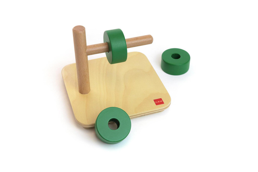 Discs On Horizontal Dowel