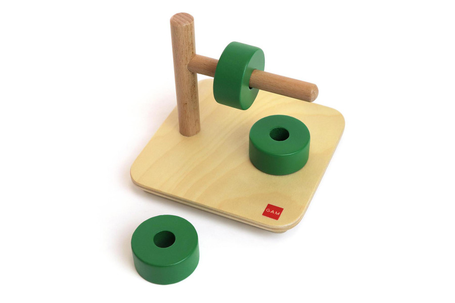 Discs On Horizontal Dowel