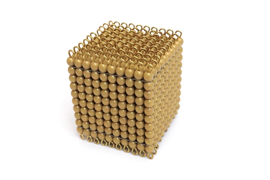 One Golden Bead Cube Of 1000: Individual Beads (Nylon)