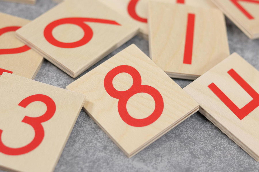 Printed Numerals 1-10, International Version