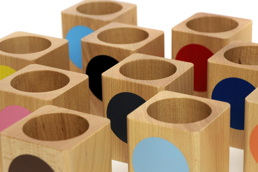 Colored Inset Pencil Holders: Set Of 11
