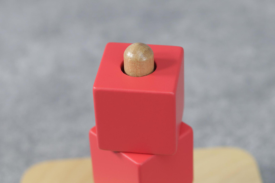 Cubes On Vertical Dowel