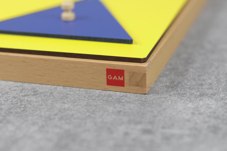 Geometric Insets: Blue & Yellow