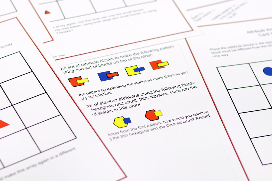 Attribute Work Task Cards Level 9-12 - Digital Printable