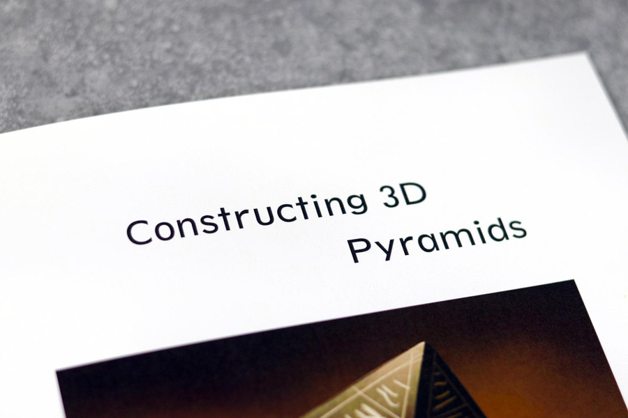 Constructing 3D Pyramids - Digital Printable