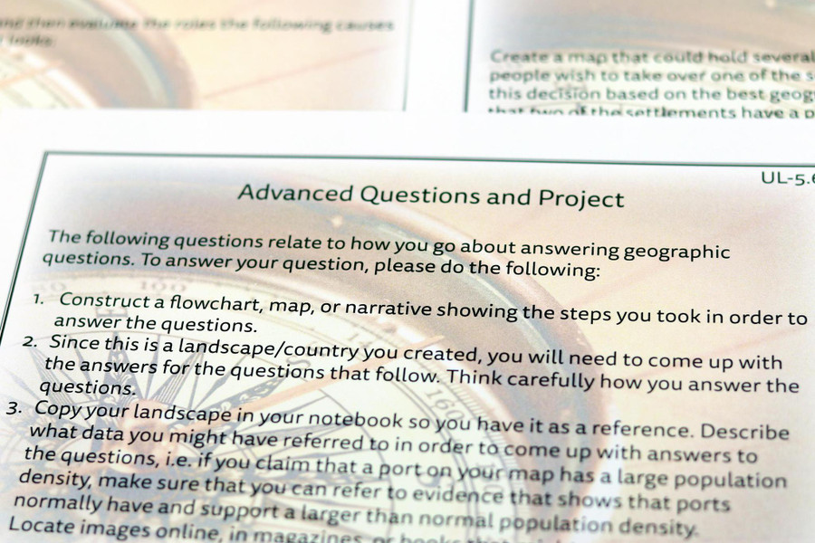 ETC® Map Game Questions Level 9-12 - Homeschool Edition