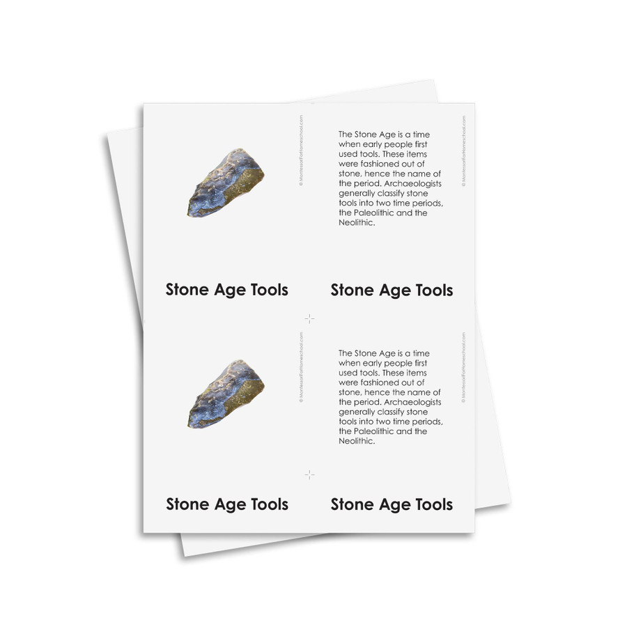 Stone Tool Nomenclature - Digital Printable