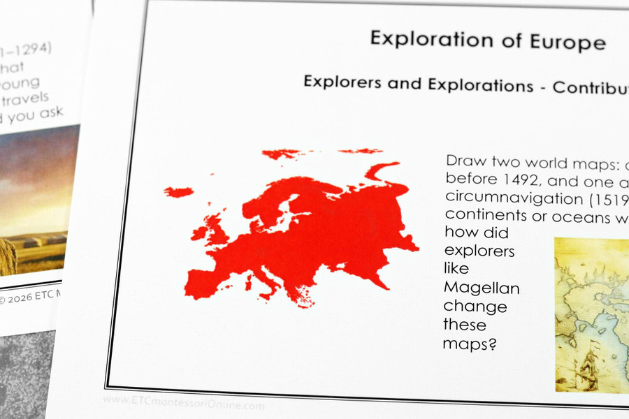 Timeline of Explorers Research Questions - Digital Printable