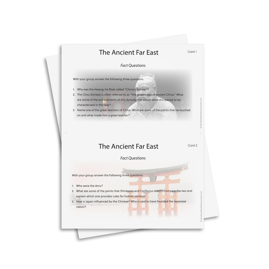 Ancient Civilizations Research Cards - Digital Printable
