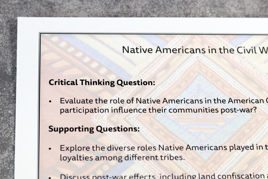Native American History Research Questions - Digital Printable