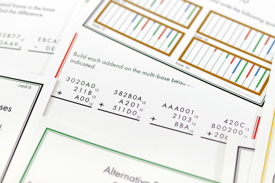 Multi-Base Math Task Cards - Digital Printable
