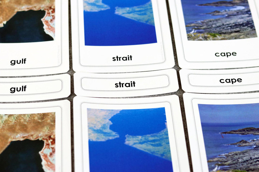 Land Formations 3 Part Cards Kit 1 - Digital Printable