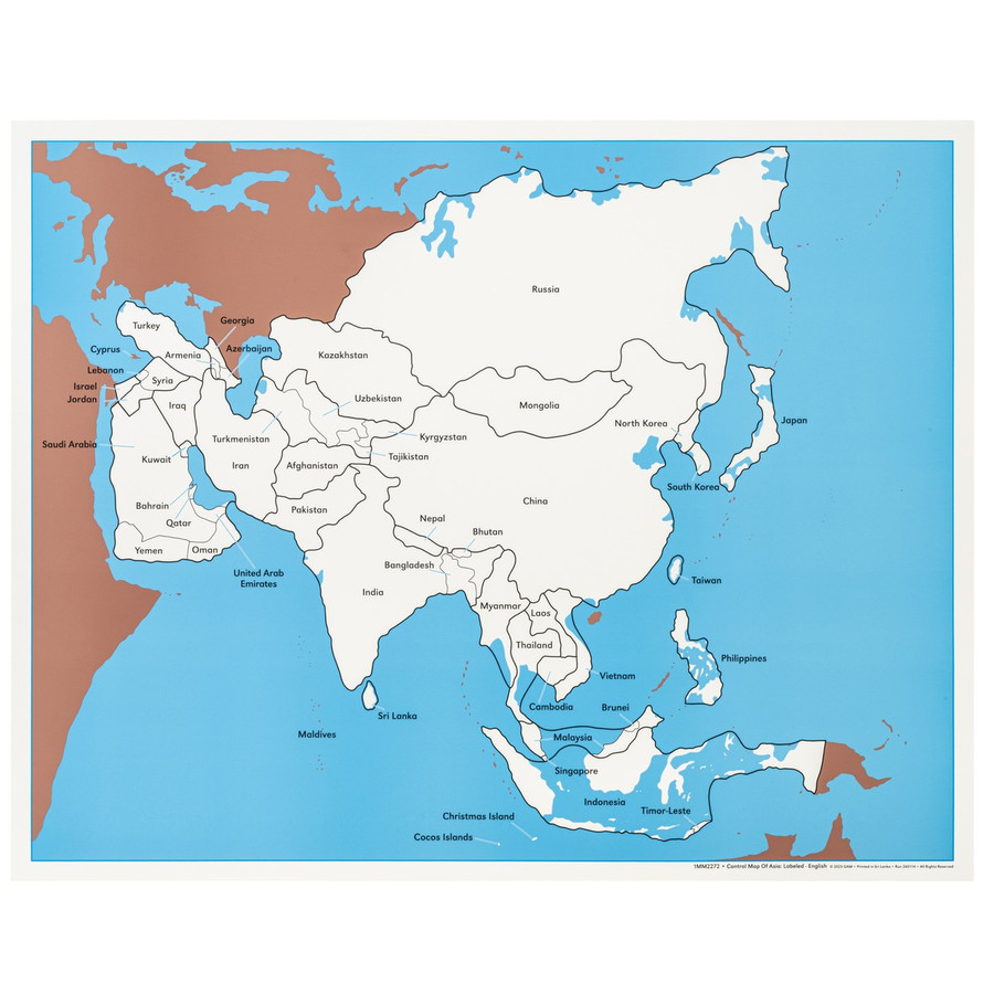 Control Chart of Asia: Labeled