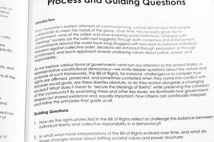 Government Structures and the Bill of Rights