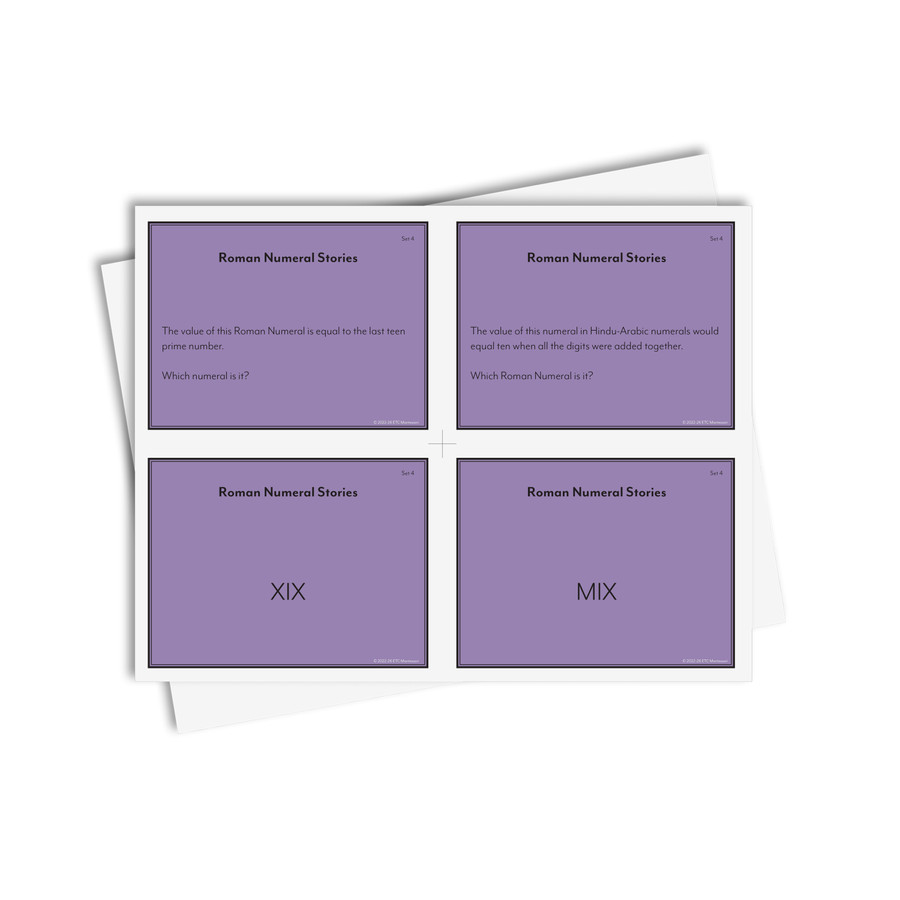 Numeral Stories: US version - Digital Printable
