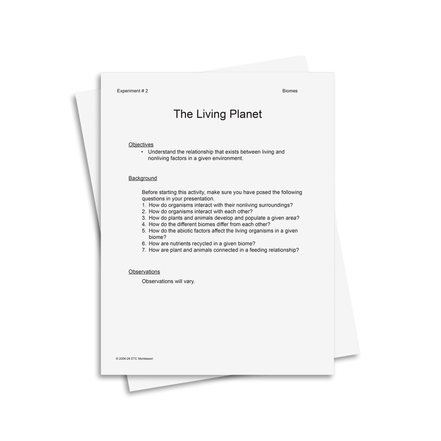 Ecology 6-9 Experiments and Research Cards - Digital Printable