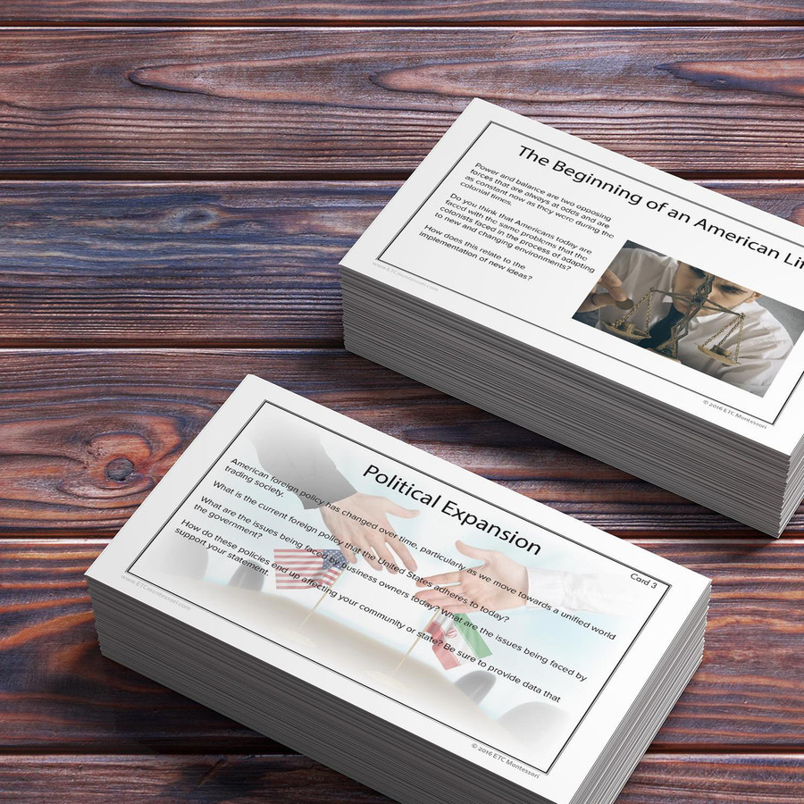 American History Research Cards - Digital Printable