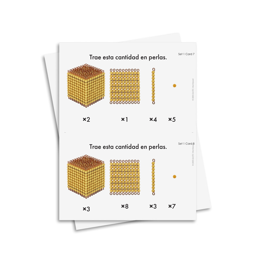 Juego del banco Montessori Set 1 - material digital imprimible