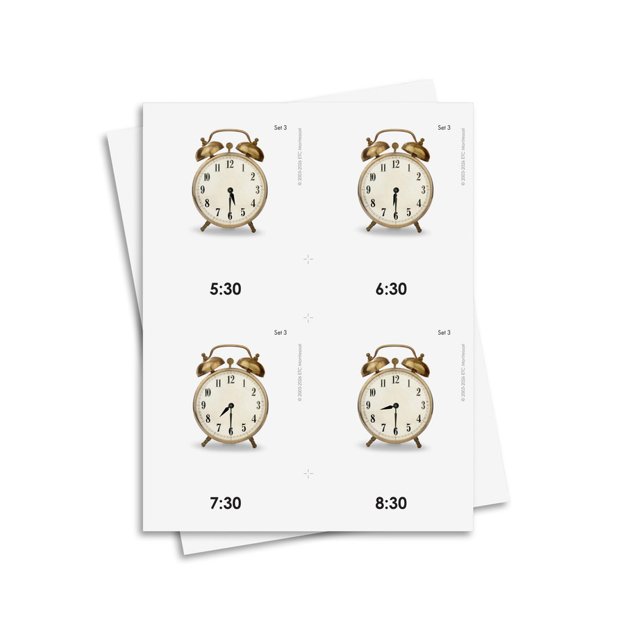 Identificación y lectura de la hora - material digital imprimible