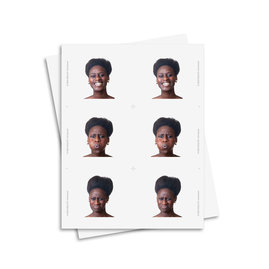 Expresiones faciales - material digital imprimible