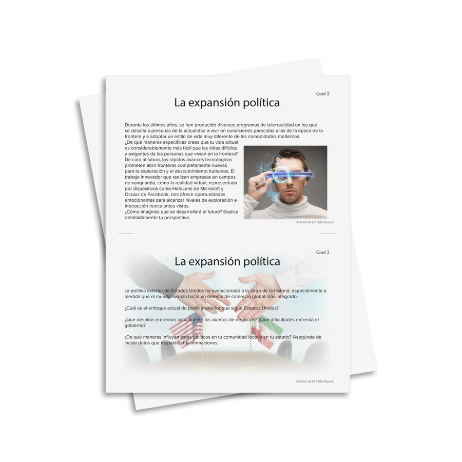 Tarjetas de investigación de historia de Estados Unidos - material digital imprimible