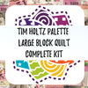 Tim Holtz Palette - Large Block Sawtooth Star - Project in a Box - 9 Stars (72"x72")