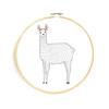 Llama Embroidery Sampler by Gingiber