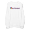 Cotton Cuts - White - Unisex Organic Sweatshirt