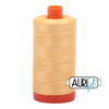 Aurifil Mako 50wt 1422yd 2130 Medium Butter - Large Spool