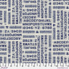 Free Spirit Fabrics - Indigo Palette by Tim Holtz - PWTH295.INDIGO - Indigo Typography