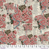 Free Spirit Fabrics - Red Palette by Tim Holtz - PWTH223.RED - Red Map