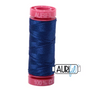 Aurifil Mako 12wt 55yd - 2780 - Dark Delft Blue