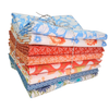 (30) 8 Half Yard Cuts, Coral and Blue